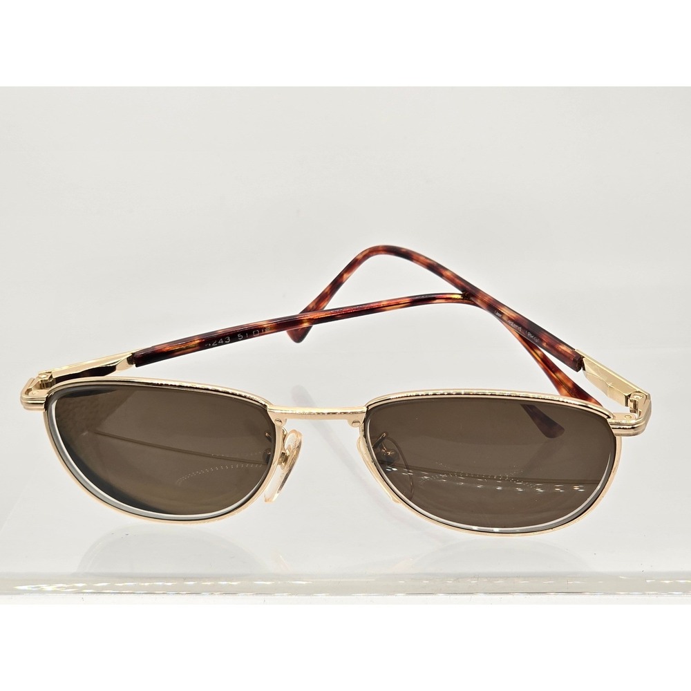 Dor Legend‎ Sunglasses Men OS Gold Tortoise Aviator 18K Gold Fill 51[]16
